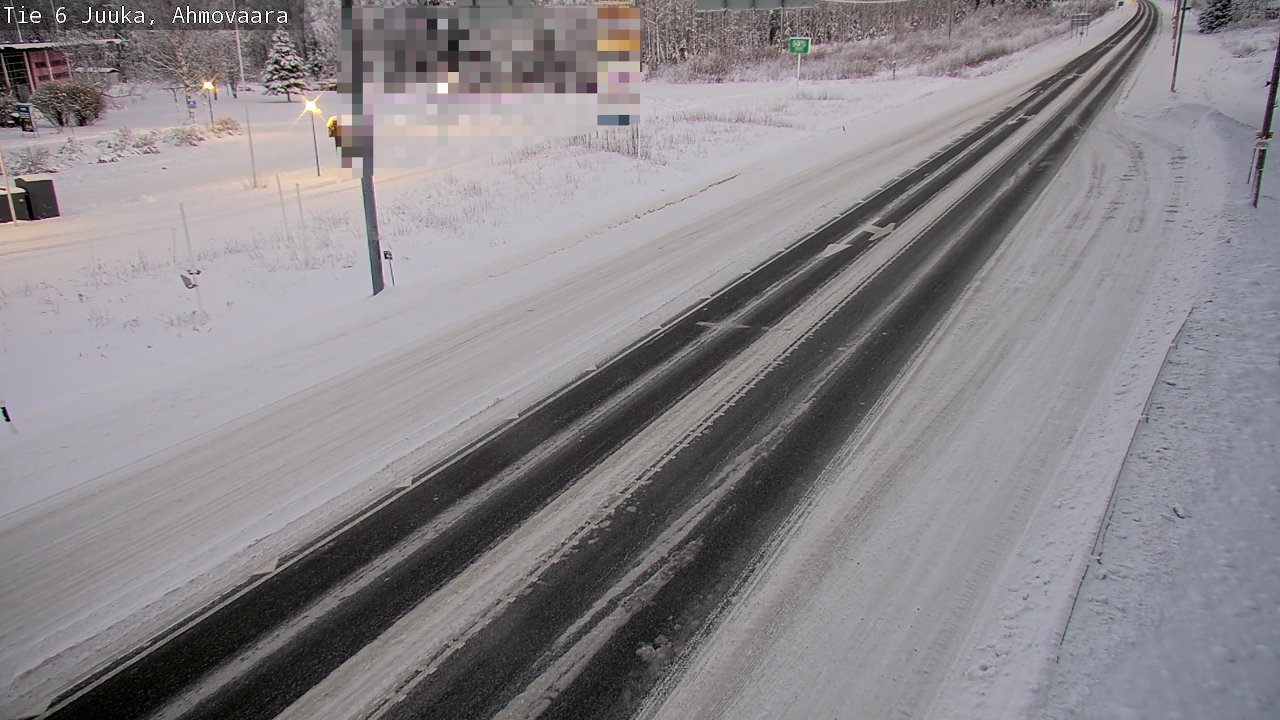 Weather Camera Image Väg 6 Juga, Ahmovaara, Juuka, Pohjois-Karjala