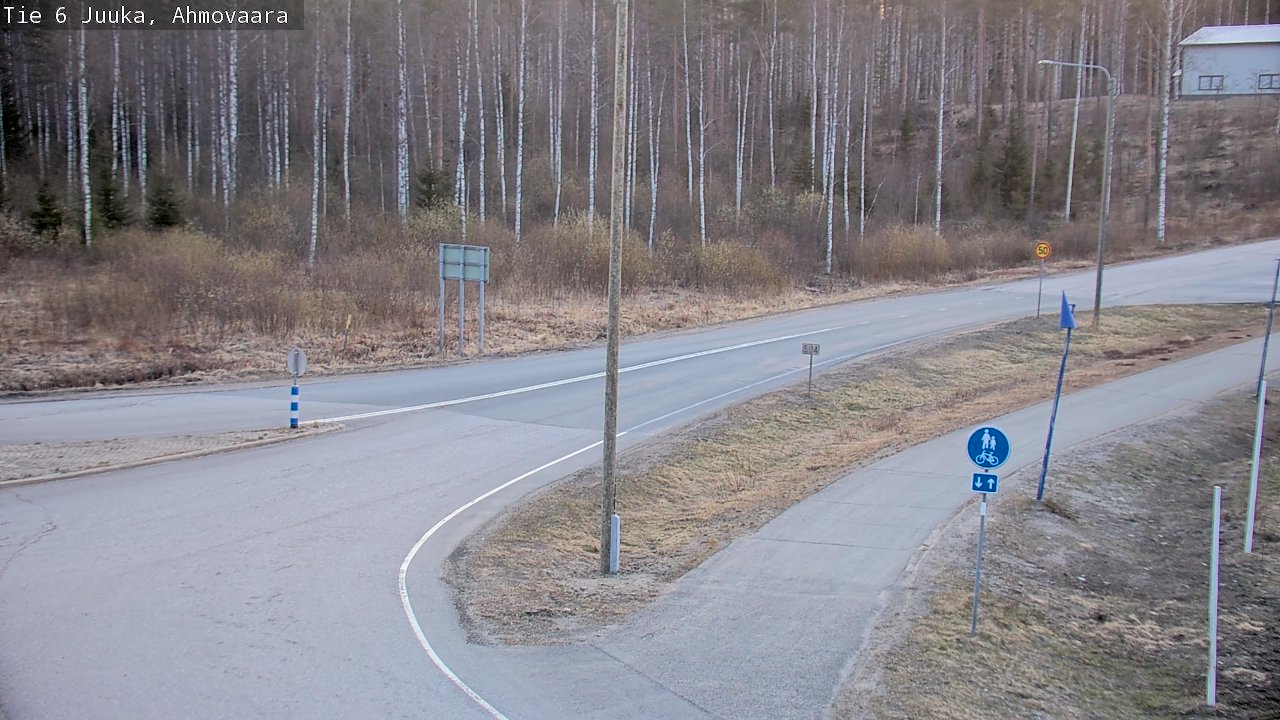 Weather Camera Image Väg 6 Juga, Ahmovaara, Juuka, Pohjois-Karjala