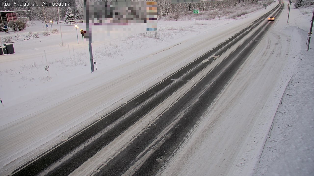 Weather Camera Image Väg 6 Juga, Ahmovaara, Juuka, Pohjois-Karjala