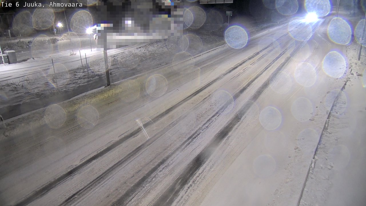 Weather Camera Image Väg 6 Juga, Ahmovaara, Juuka, Pohjois-Karjala