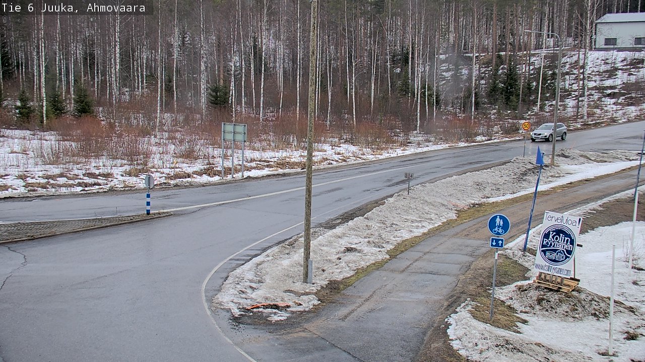Weather Camera Image Väg 6 Juga, Ahmovaara, Juuka, Pohjois-Karjala