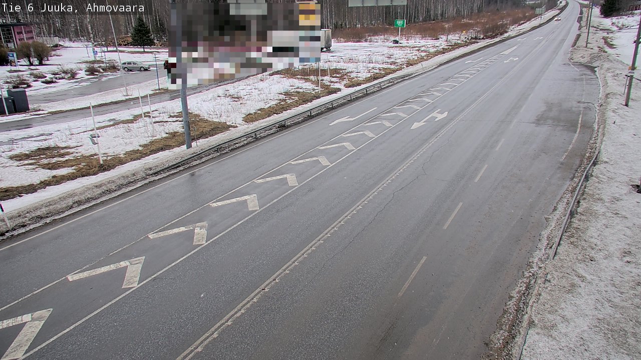 Weather Camera Image Väg 6 Juga, Ahmovaara, Juuka, Pohjois-Karjala