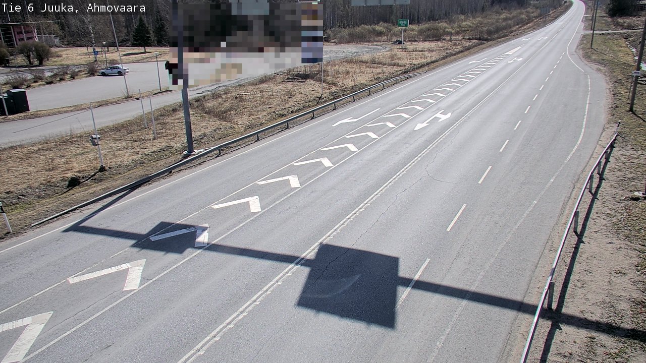 Weather Camera Image Väg 6 Juga, Ahmovaara, Juuka, Pohjois-Karjala