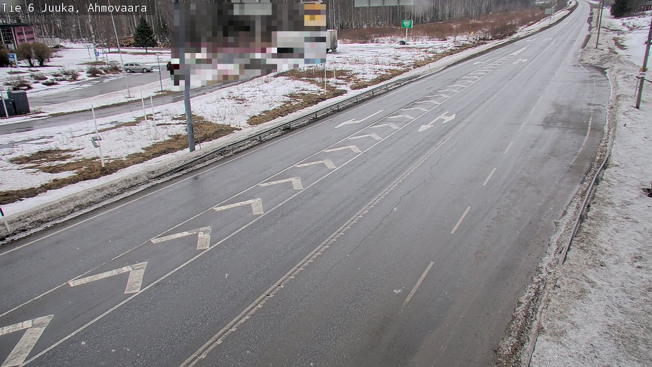 Weather Camera Image Väg 6 Juga, Ahmovaara, Juuka, Pohjois-Karjala