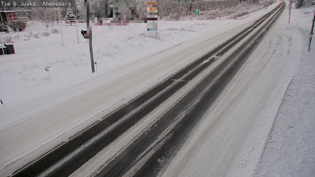 Weather Camera Image Väg 6 Juga, Ahmovaara, Juuka, Pohjois-Karjala