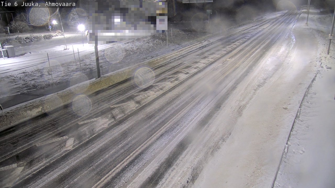 Weather Camera Image Väg 6 Juga, Ahmovaara, Juuka, Pohjois-Karjala