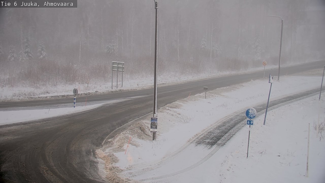 Weather Camera Image Väg 6 Juga, Ahmovaara, Juuka, Pohjois-Karjala