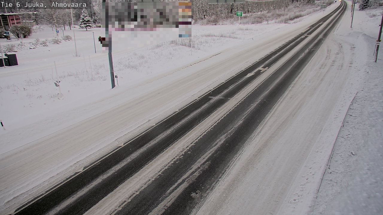 Weather Camera Image Väg 6 Juga, Ahmovaara, Juuka, Pohjois-Karjala