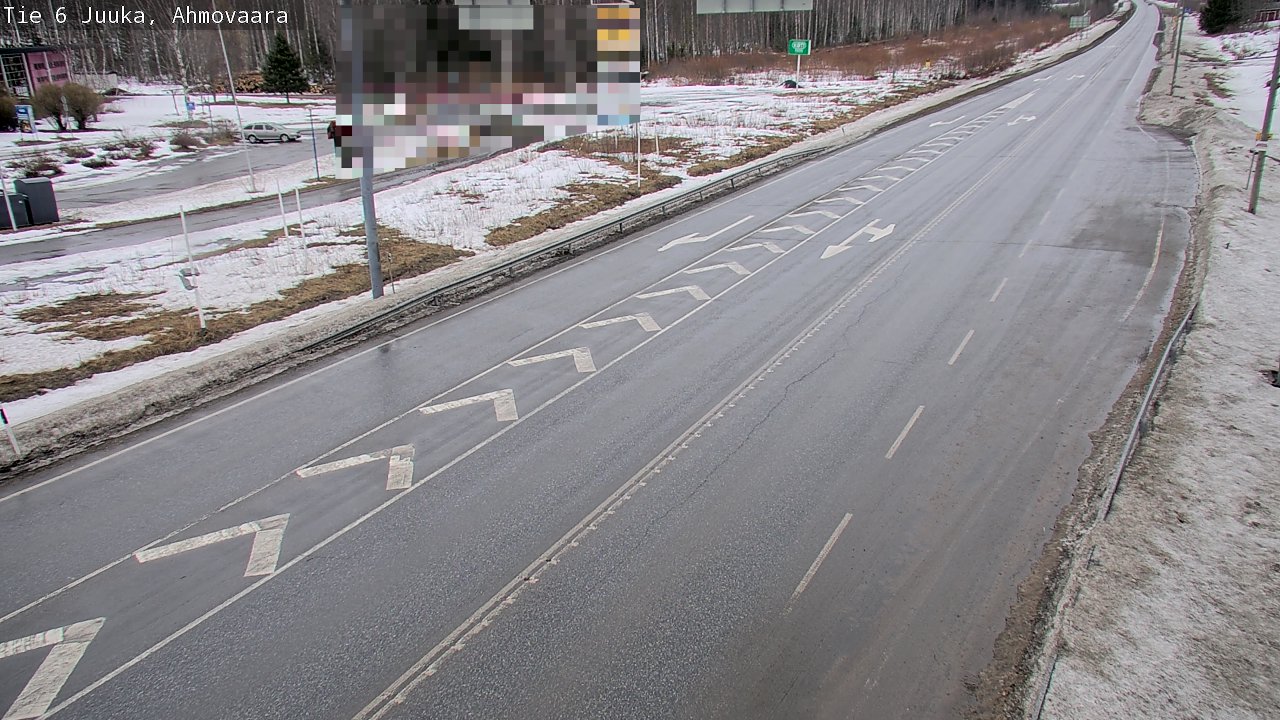 Weather Camera Image Väg 6 Juga, Ahmovaara, Juuka, Pohjois-Karjala