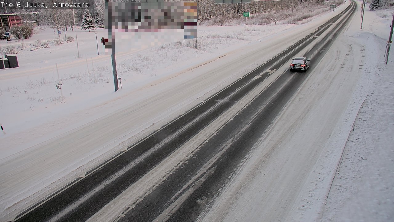 Weather Camera Image Väg 6 Juga, Ahmovaara, Juuka, Pohjois-Karjala
