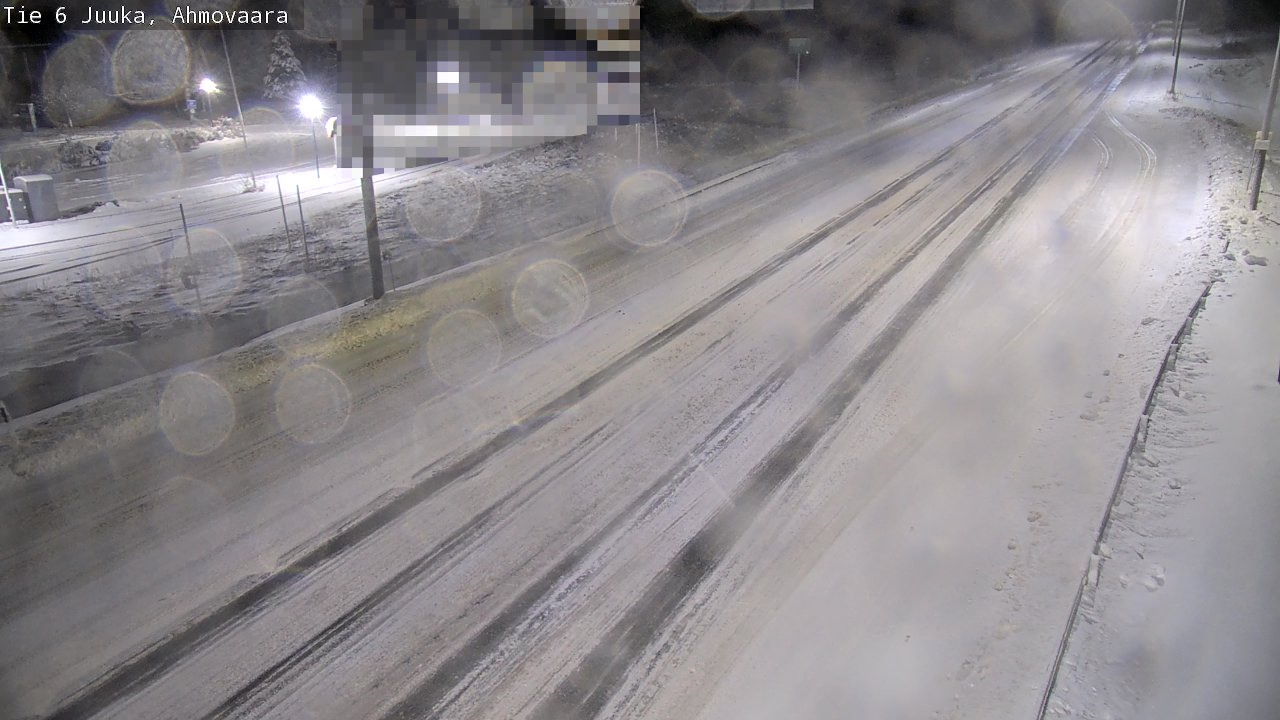 Weather Camera Image Väg 6 Juga, Ahmovaara, Juuka, Pohjois-Karjala