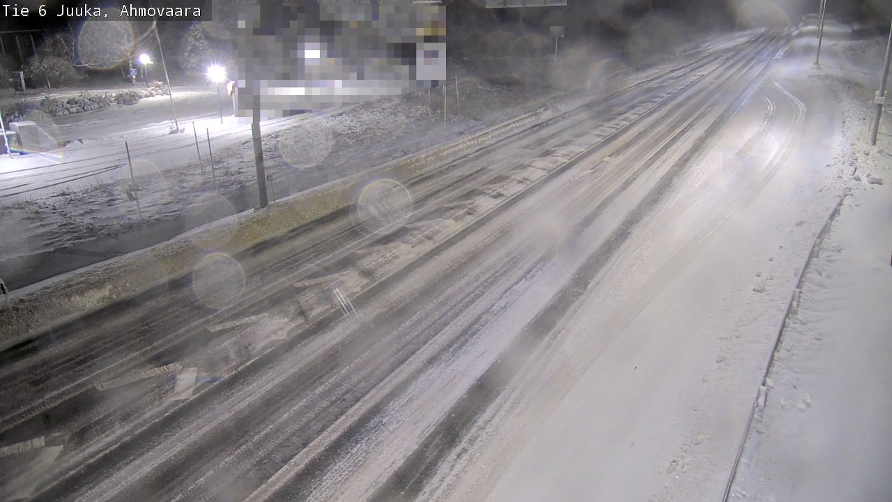 Weather Camera Image Väg 6 Juga, Ahmovaara, Juuka, Pohjois-Karjala