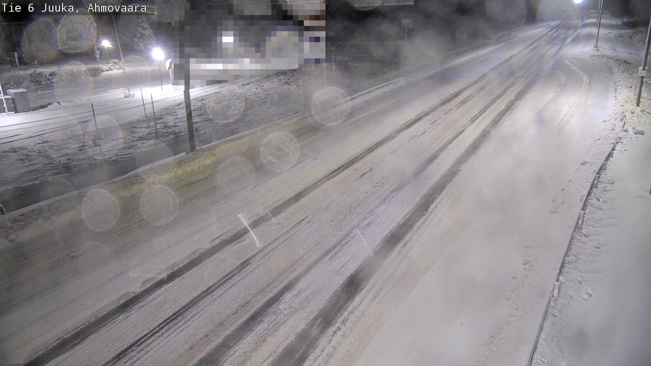 Weather Camera Image Väg 6 Juga, Ahmovaara, Juuka, Pohjois-Karjala