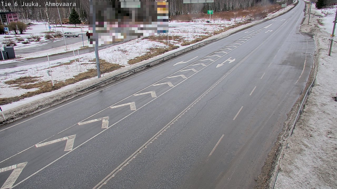 Weather Camera Image Väg 6 Juga, Ahmovaara, Juuka, Pohjois-Karjala