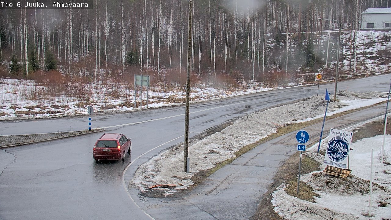 Weather Camera Image Väg 6 Juga, Ahmovaara, Juuka, Pohjois-Karjala