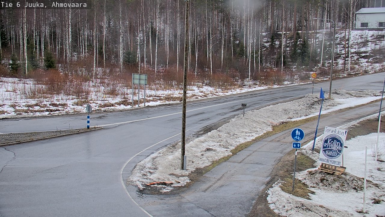 Weather Camera Image Väg 6 Juga, Ahmovaara, Juuka, Pohjois-Karjala