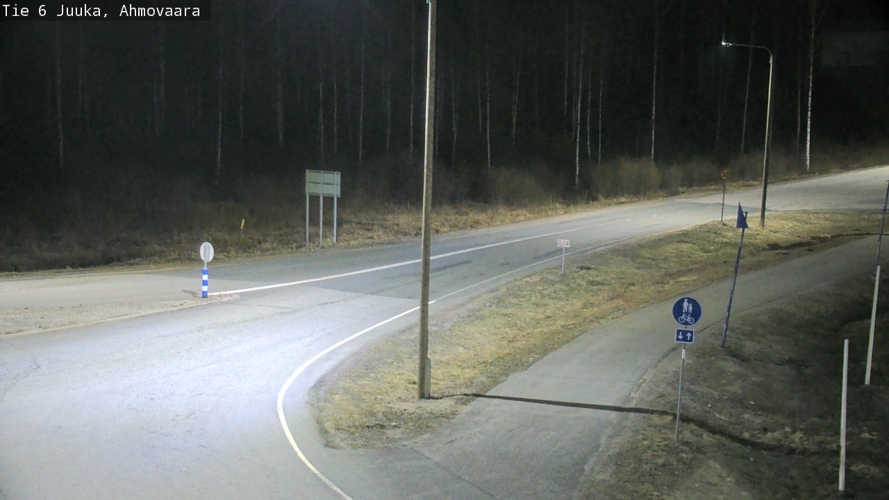 Weather Camera Image Väg 6 Juga, Ahmovaara, Juuka, Pohjois-Karjala