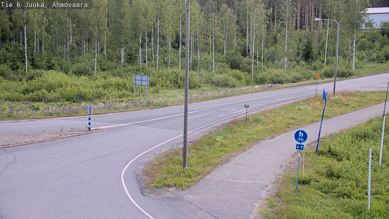 Weather Camera Image Road 6 Juuka, Ahmovaara, Juuka, Pohjois-Karjala