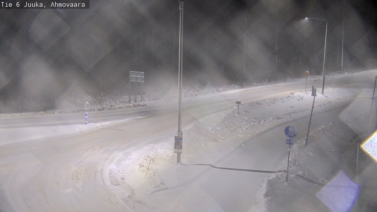 Weather Camera Image Väg 6 Juga, Ahmovaara, Juuka, Pohjois-Karjala