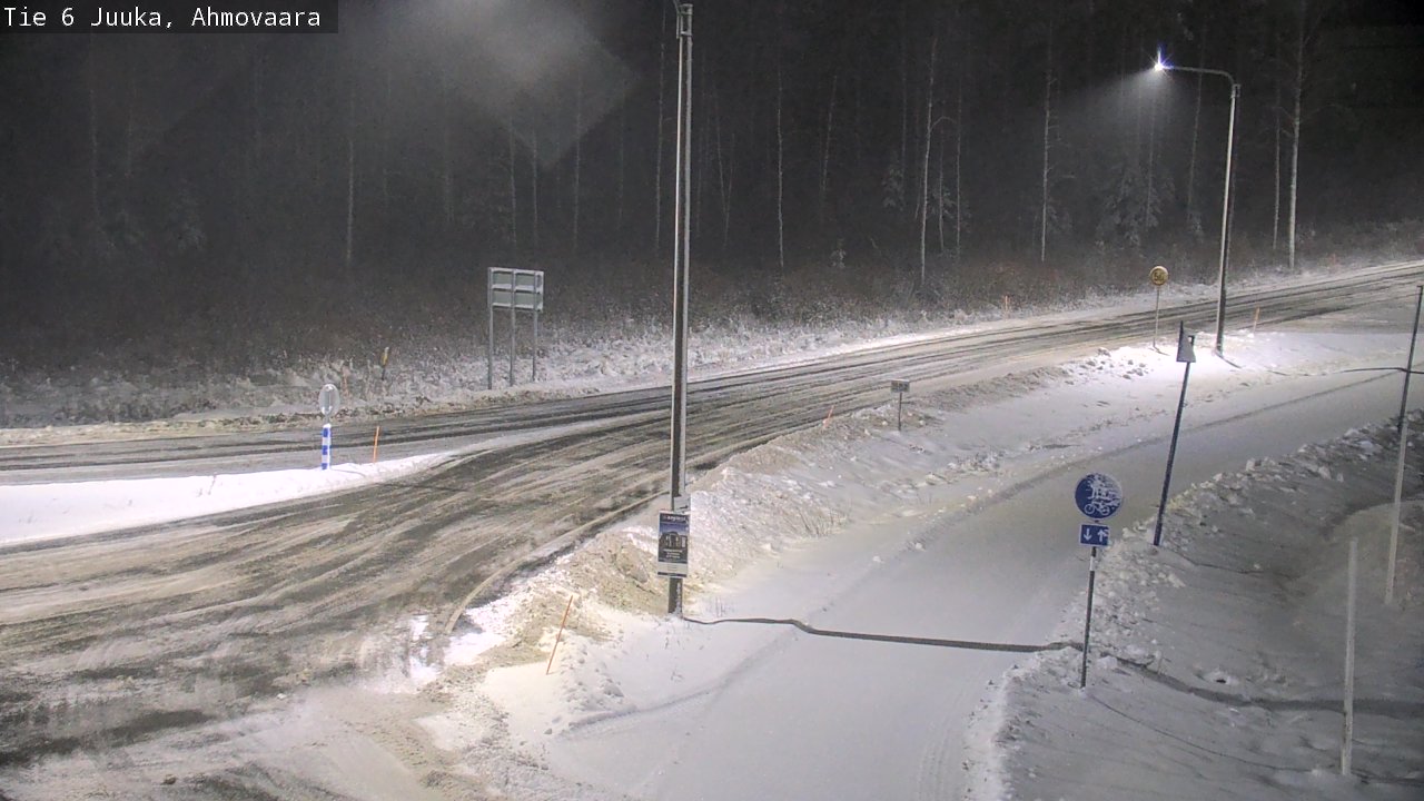 Weather Camera Image Väg 6 Juga, Ahmovaara, Juuka, Pohjois-Karjala