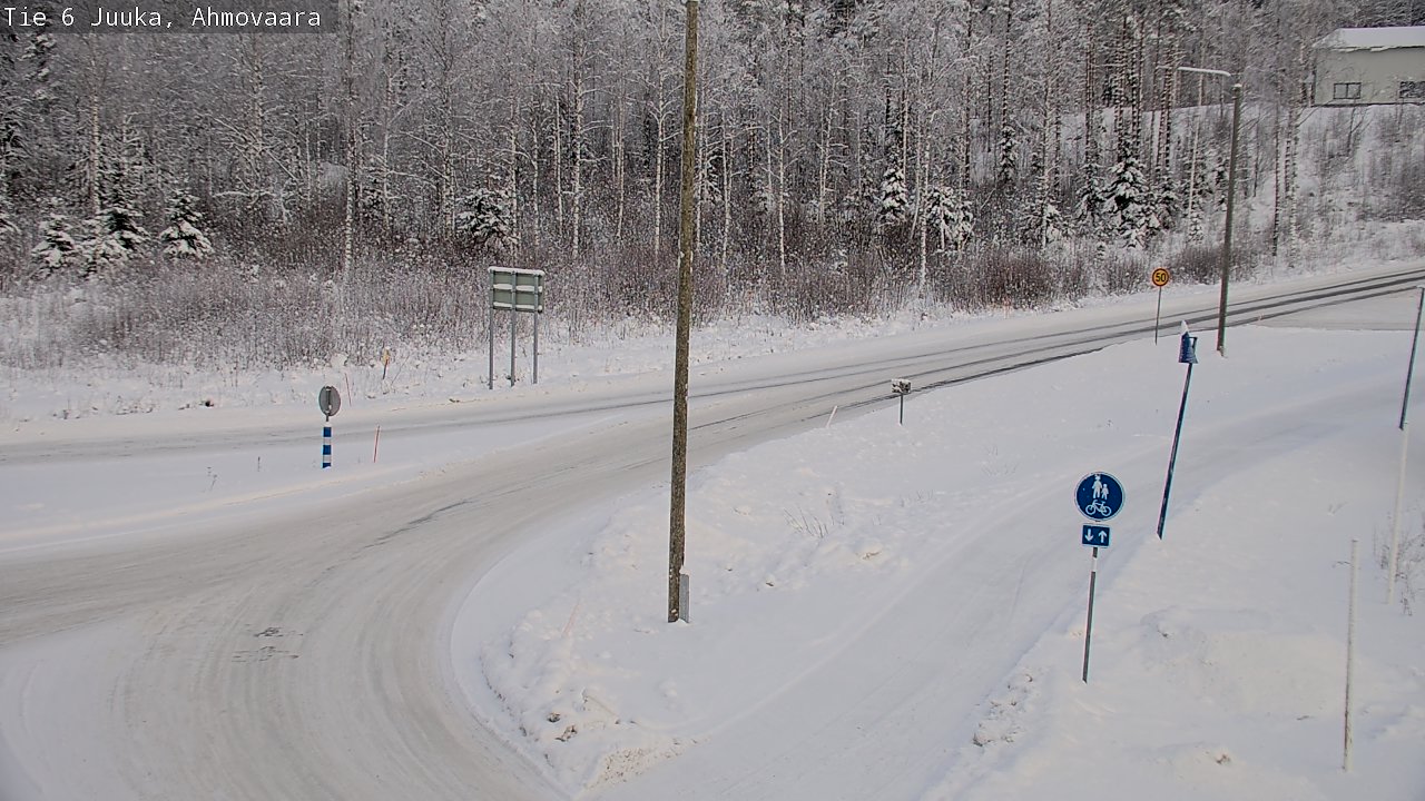 Weather Camera Image Road 6 Juuka, Ahmovaara, Juuka, Pohjois-Karjala