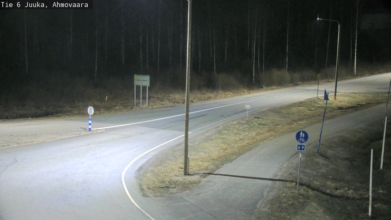 Weather Camera Image Väg 6 Juga, Ahmovaara, Juuka, Pohjois-Karjala