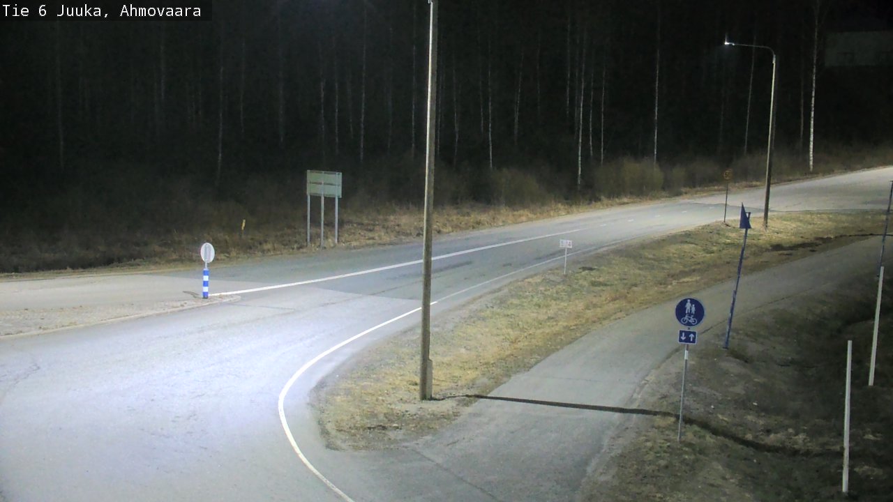 Weather Camera Image Väg 6 Juga, Ahmovaara, Juuka, Pohjois-Karjala