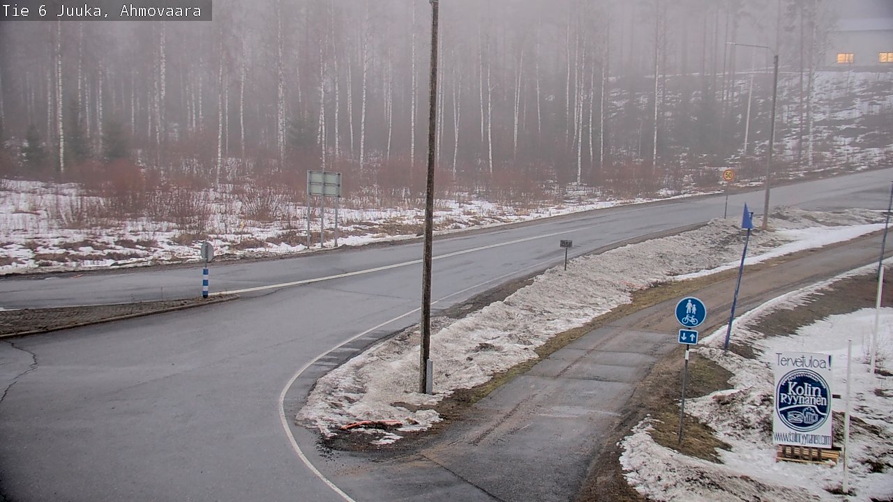Weather Camera Image Road 6 Juuka, Ahmovaara, Juuka, Pohjois-Karjala