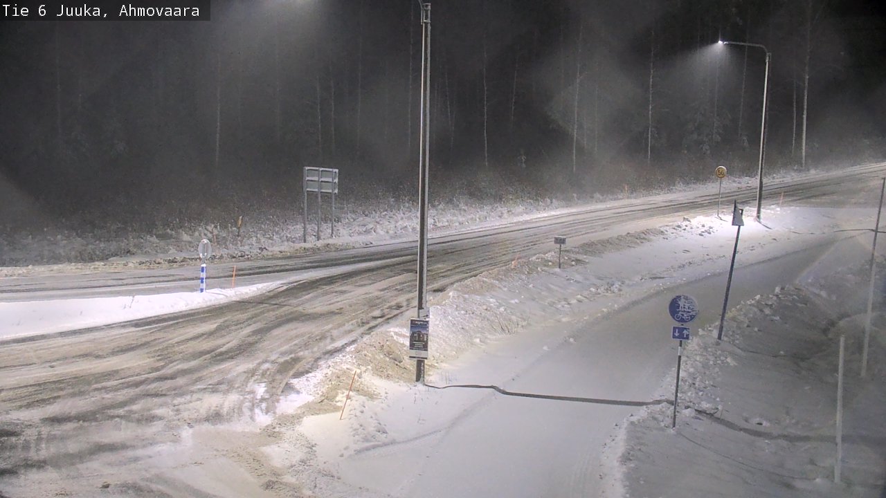 Weather Camera Image Väg 6 Juga, Ahmovaara, Juuka, Pohjois-Karjala