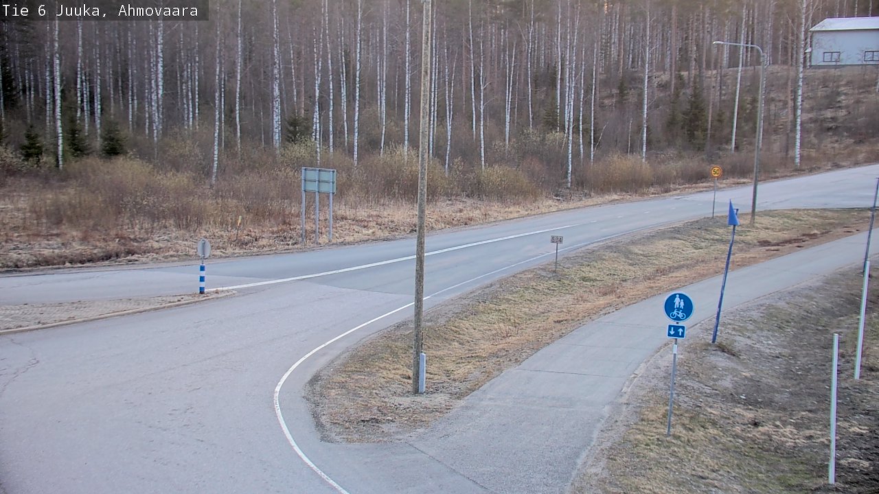 Weather Camera Image Väg 6 Juga, Ahmovaara, Juuka, Pohjois-Karjala