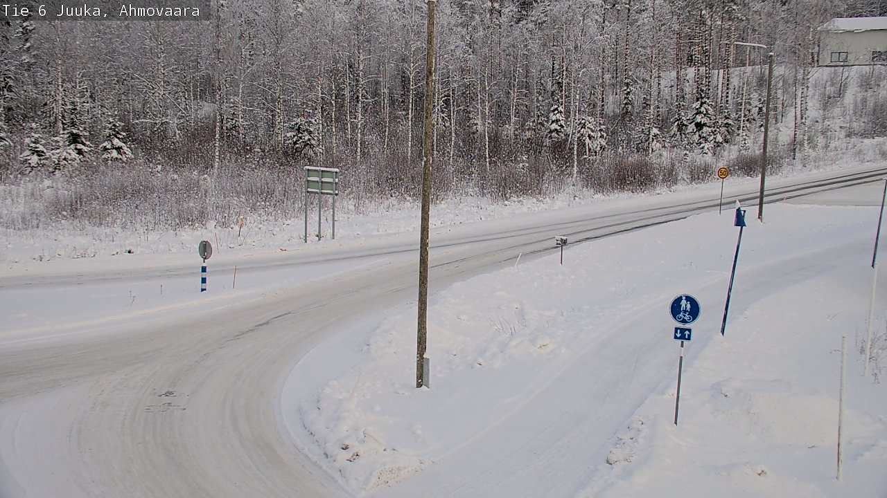 Weather Camera Image Road 6 Juuka, Ahmovaara, Juuka, Pohjois-Karjala