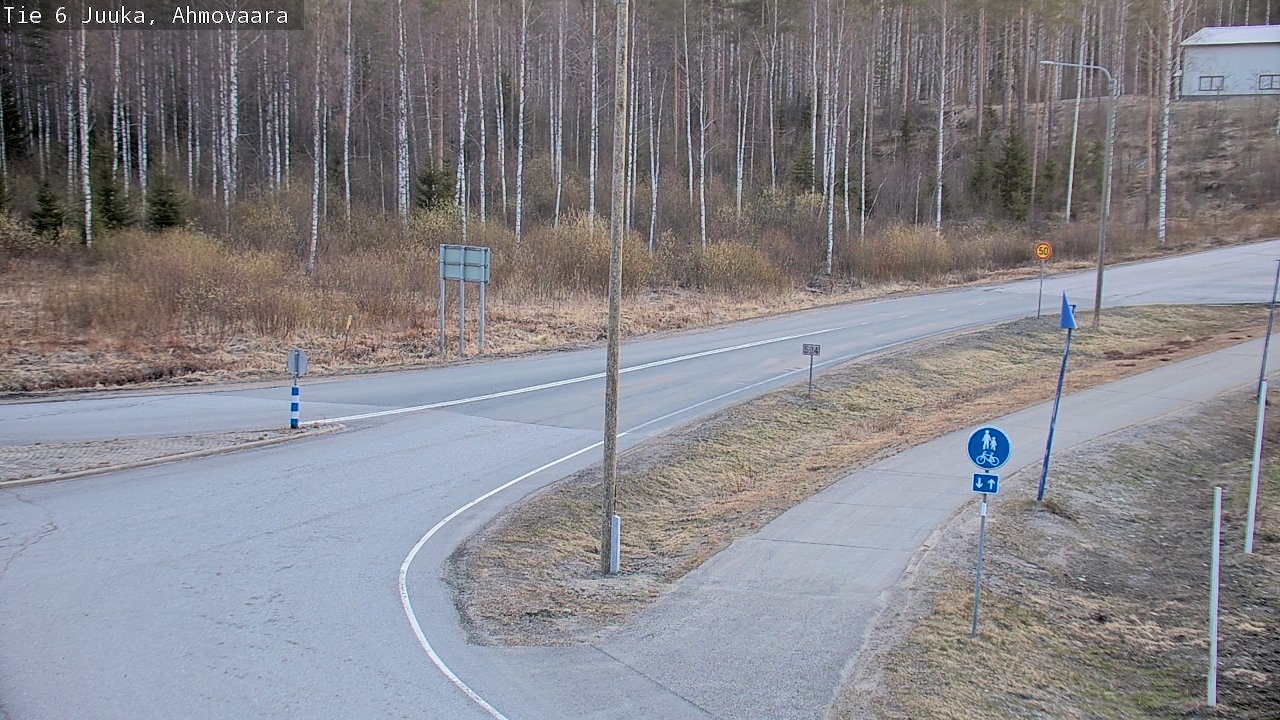 Weather Camera Image Väg 6 Juga, Ahmovaara, Juuka, Pohjois-Karjala