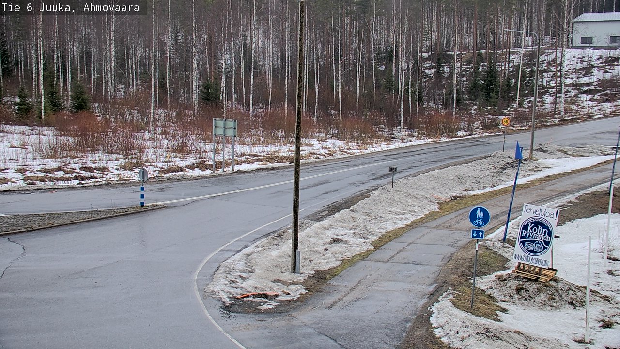 Weather Camera Image Väg 6 Juga, Ahmovaara, Juuka, Pohjois-Karjala