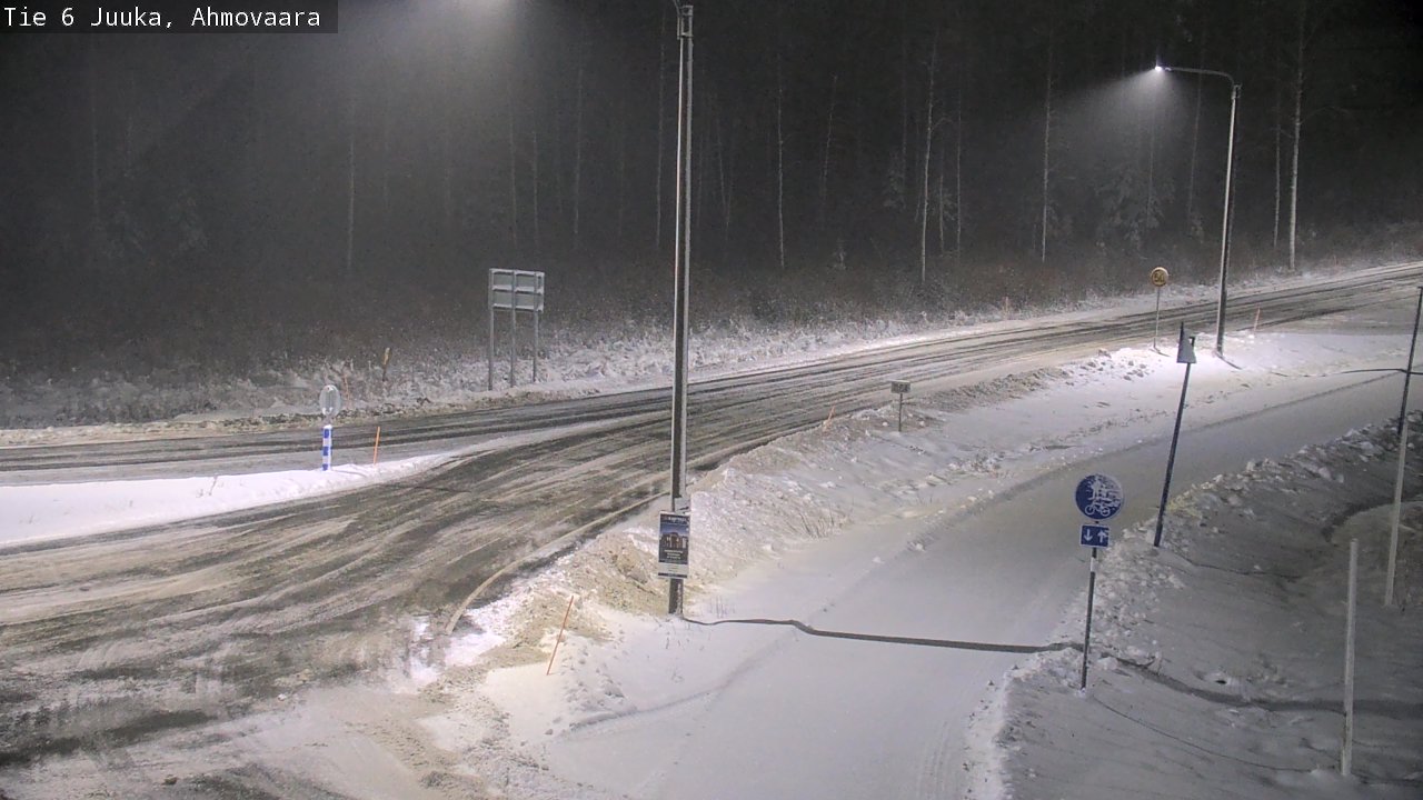 Weather Camera Image Väg 6 Juga, Ahmovaara, Juuka, Pohjois-Karjala
