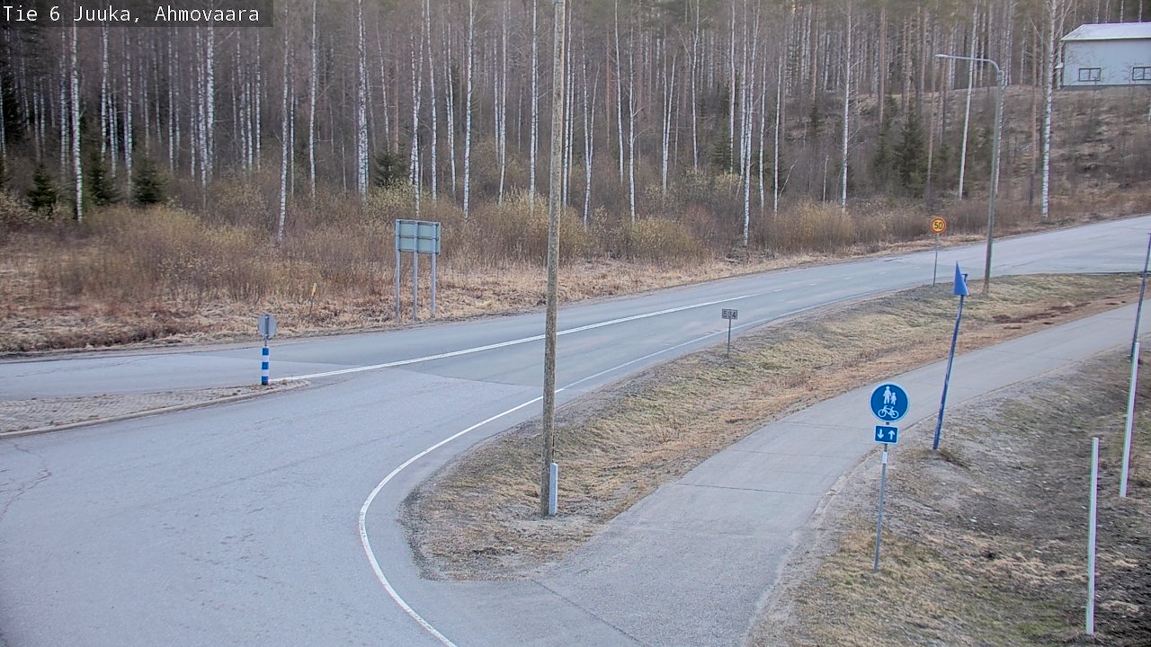 Weather Camera Image Väg 6 Juga, Ahmovaara, Juuka, Pohjois-Karjala