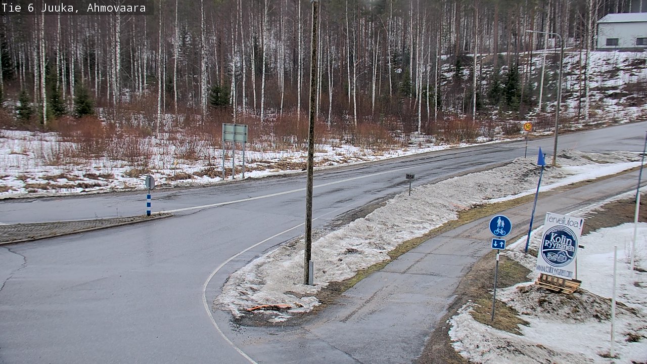 Weather Camera Image Väg 6 Juga, Ahmovaara, Juuka, Pohjois-Karjala