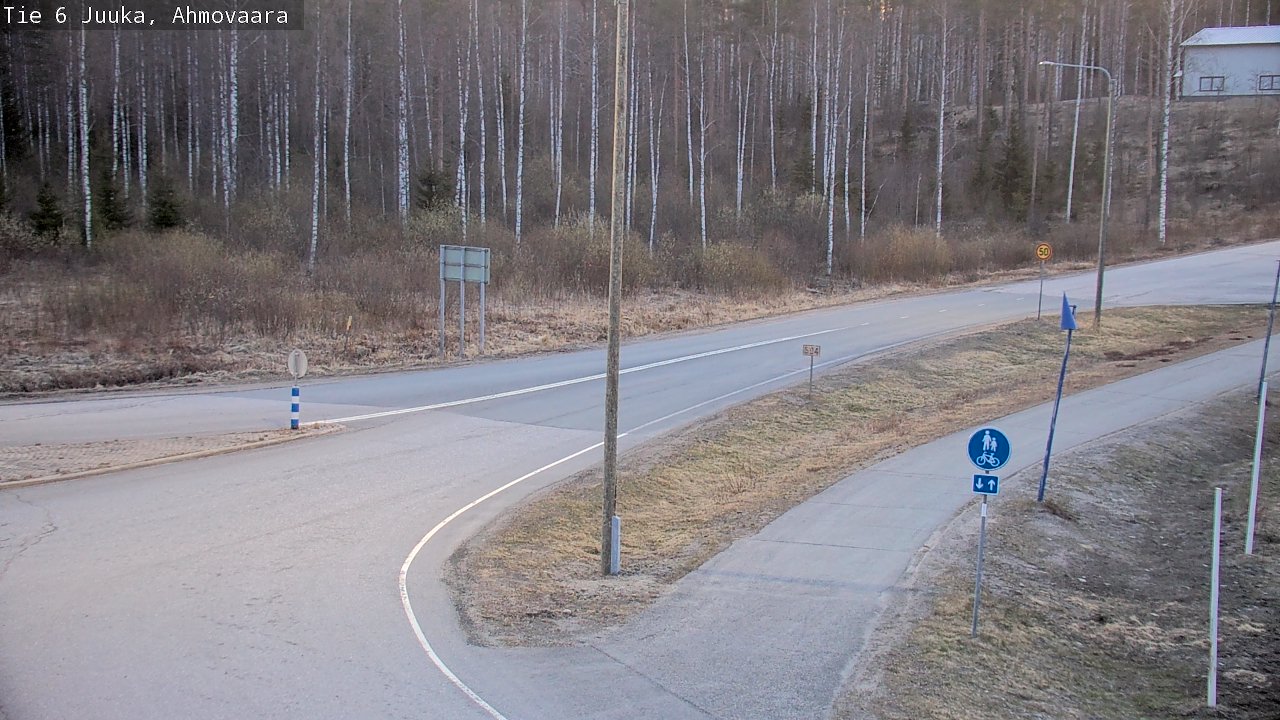Weather Camera Image Väg 6 Juga, Ahmovaara, Juuka, Pohjois-Karjala