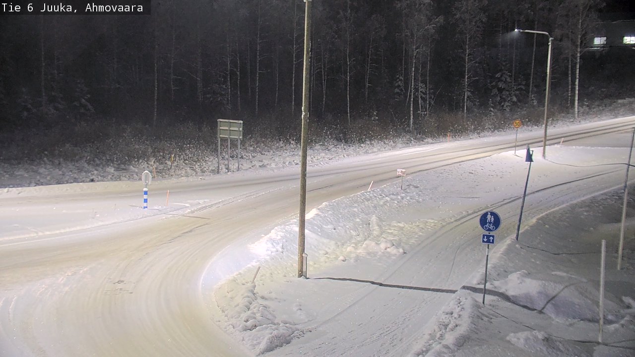 Weather Camera Image Väg 6 Juga, Ahmovaara, Juuka, Pohjois-Karjala
