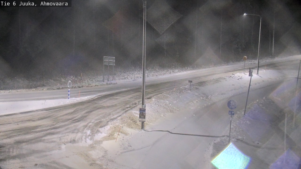 Weather Camera Image Väg 6 Juga, Ahmovaara, Juuka, Pohjois-Karjala