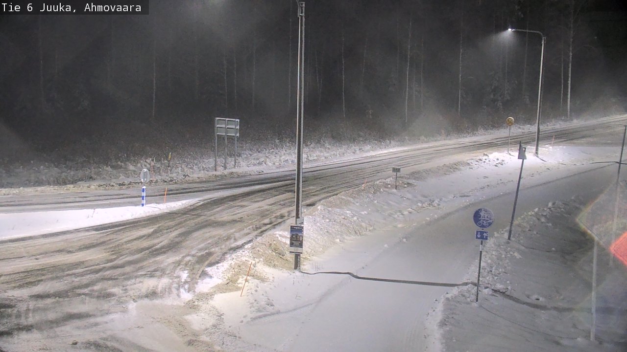 Weather Camera Image Väg 6 Juga, Ahmovaara, Juuka, Pohjois-Karjala
