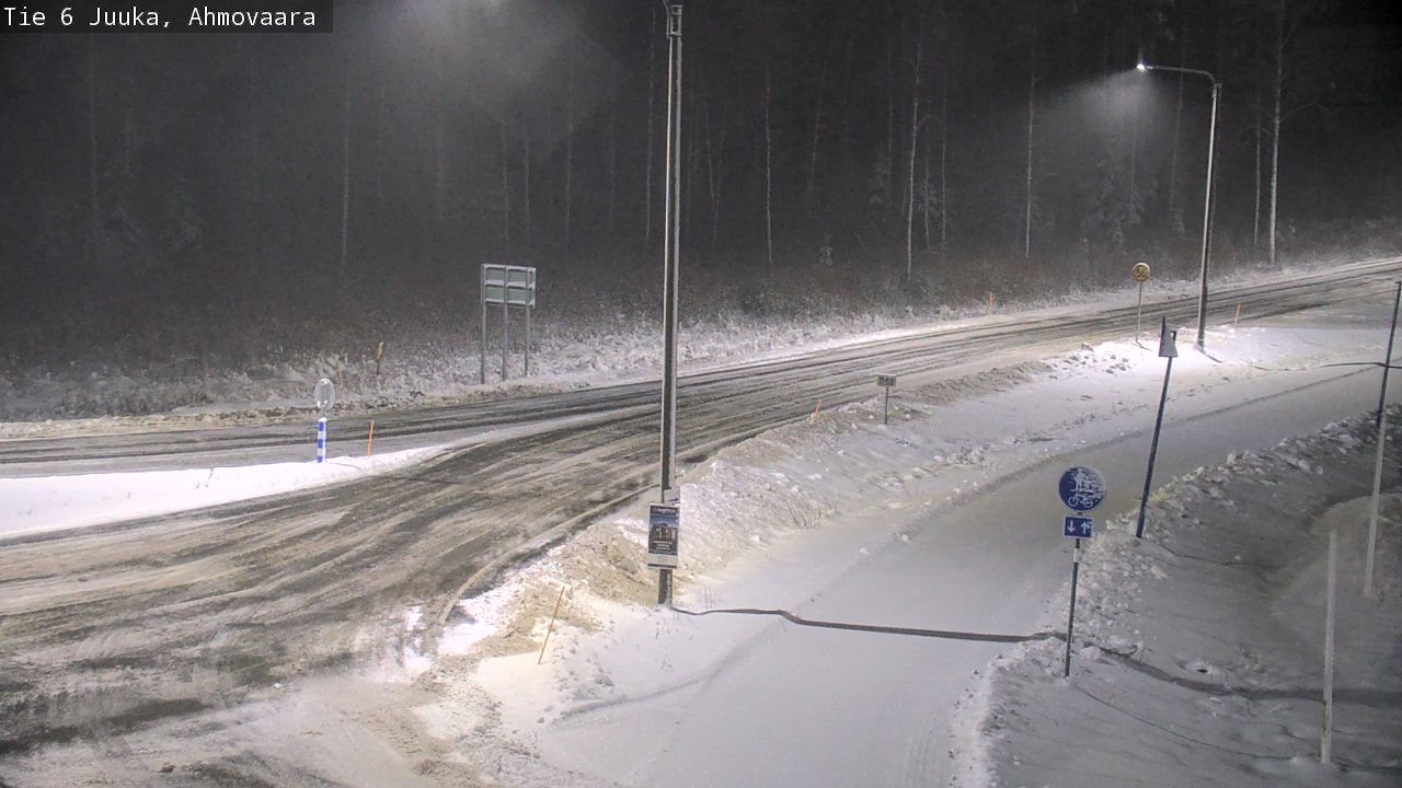 Weather Camera Image Väg 6 Juga, Ahmovaara, Juuka, Pohjois-Karjala