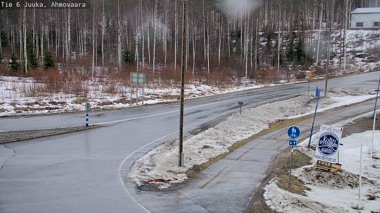 Weather Camera Image Väg 6 Juga, Ahmovaara, Juuka, Pohjois-Karjala