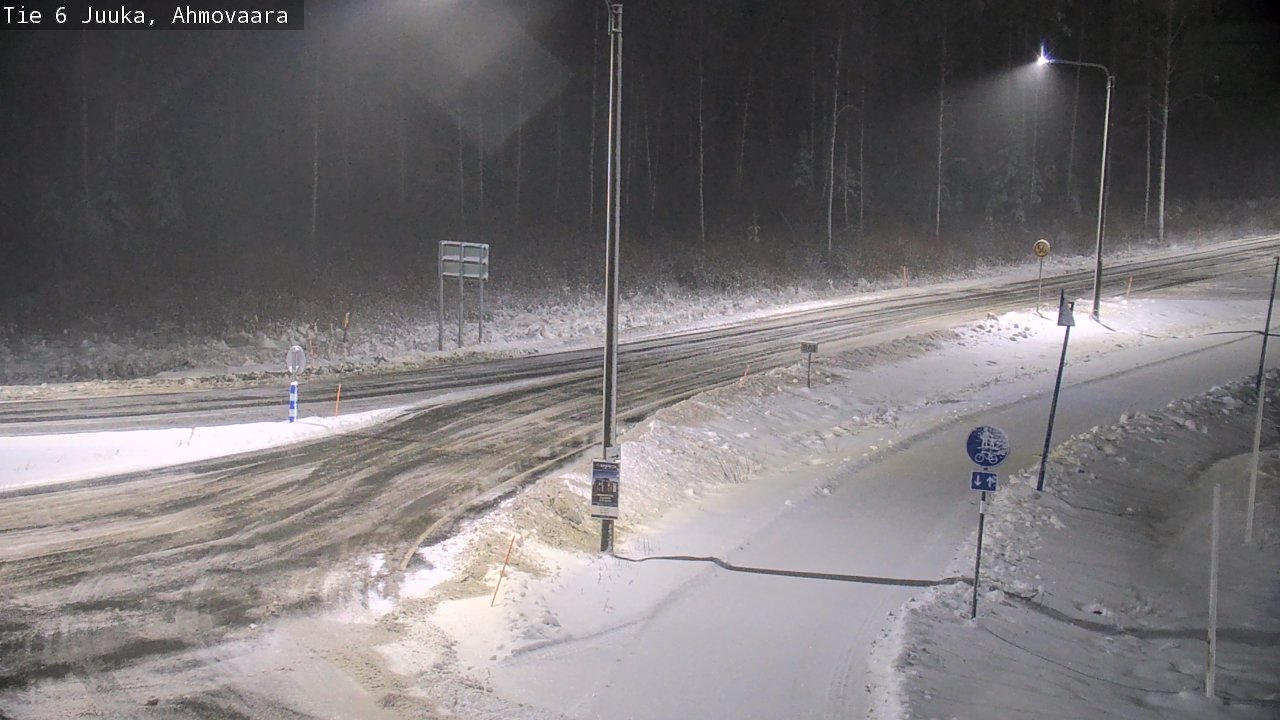 Weather Camera Image Väg 6 Juga, Ahmovaara, Juuka, Pohjois-Karjala