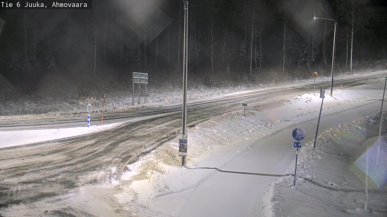 Weather Camera Image Väg 6 Juga, Ahmovaara, Juuka, Pohjois-Karjala