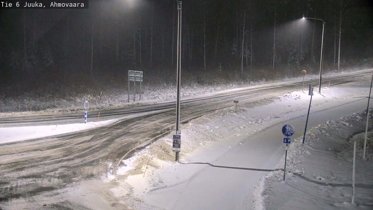 Weather Camera Image Väg 6 Juga, Ahmovaara, Juuka, Pohjois-Karjala