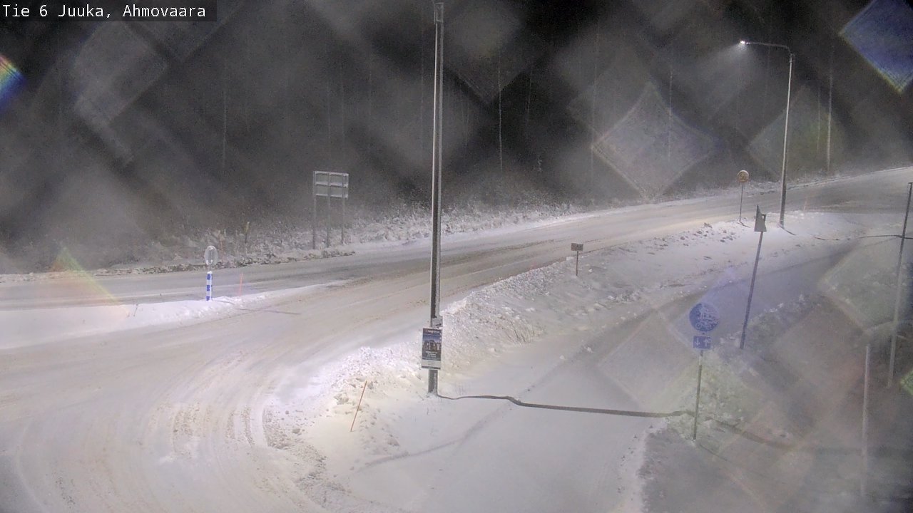 Weather Camera Image Väg 6 Juga, Ahmovaara, Juuka, Pohjois-Karjala