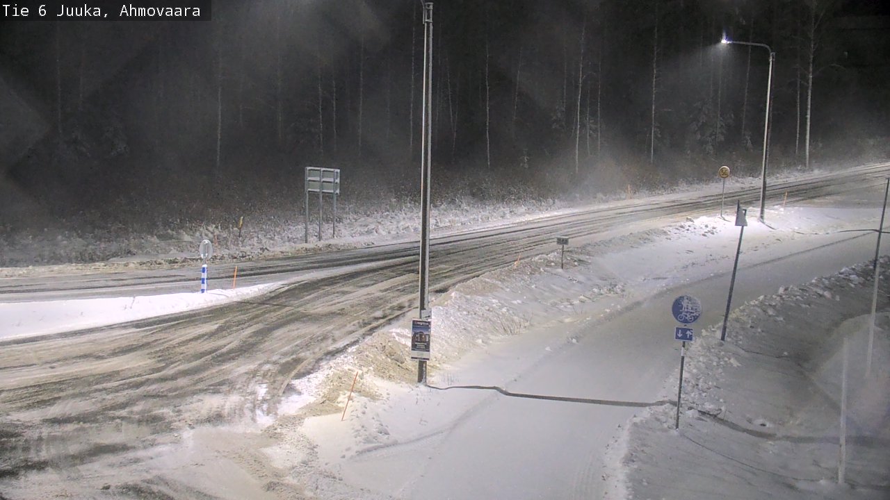 Weather Camera Image Väg 6 Juga, Ahmovaara, Juuka, Pohjois-Karjala
