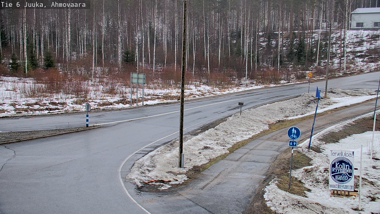 Weather Camera Image Väg 6 Juga, Ahmovaara, Juuka, Pohjois-Karjala
