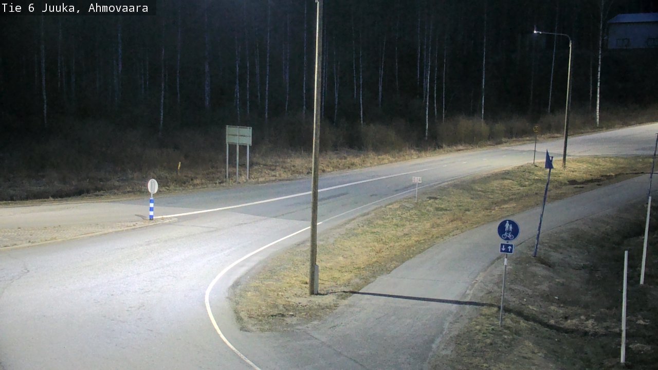 Weather Camera Image Väg 6 Juga, Ahmovaara, Juuka, Pohjois-Karjala