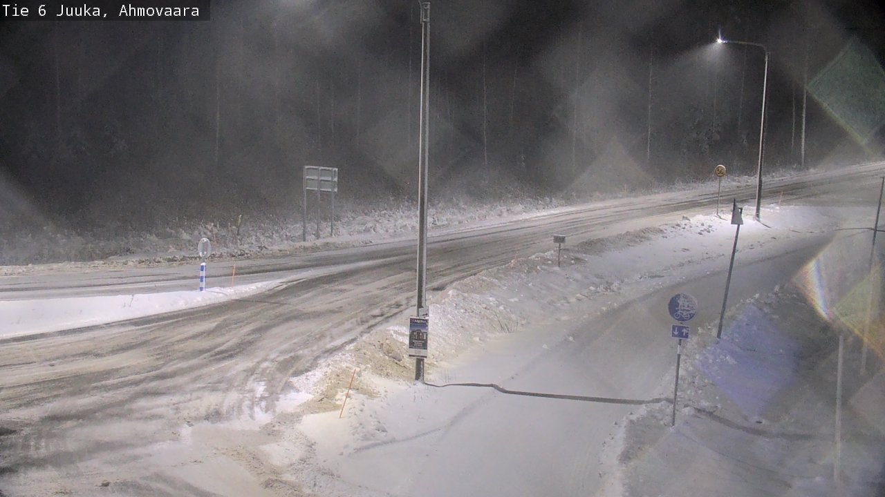 Weather Camera Image Väg 6 Juga, Ahmovaara, Juuka, Pohjois-Karjala